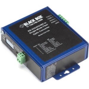 Black Box Industrial Opto-Isolated Serial to Fiber Single-Mode SC Converter ICD116A