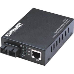 Intellinet Network Solutions Gigabit Ethernet Rj45 To Sc. Multi-Mode. 1800 Ft. (550 M) Media Converter