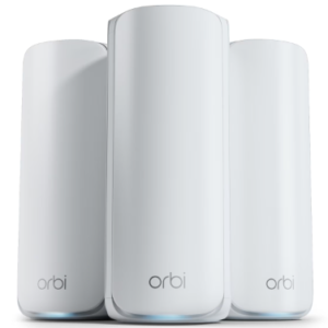 netgear orbi rbe773 mesh wifi 7 system kit (3 pack, quad band be11000)