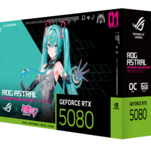 rog × 初音未來 聯名系列 rog strix geforce rtx 5080 16gb 顯示卡